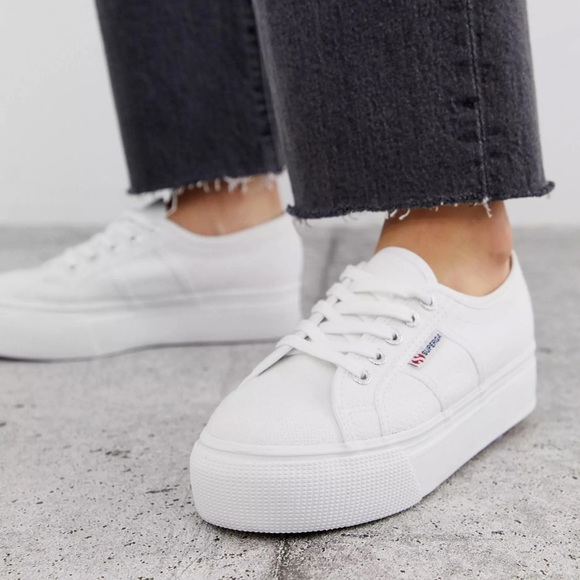 Superga 2790 white flatform 4cm sneakers - Picture 2 of 12